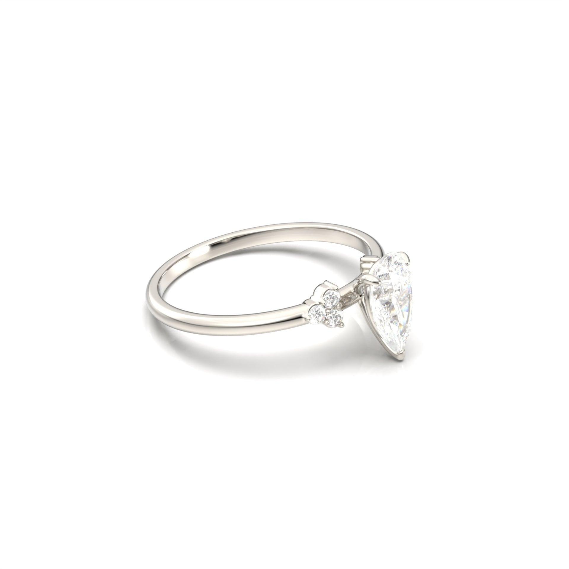 2 CT Round Halo & Pave Lab Grown Diamond Engagement Ring