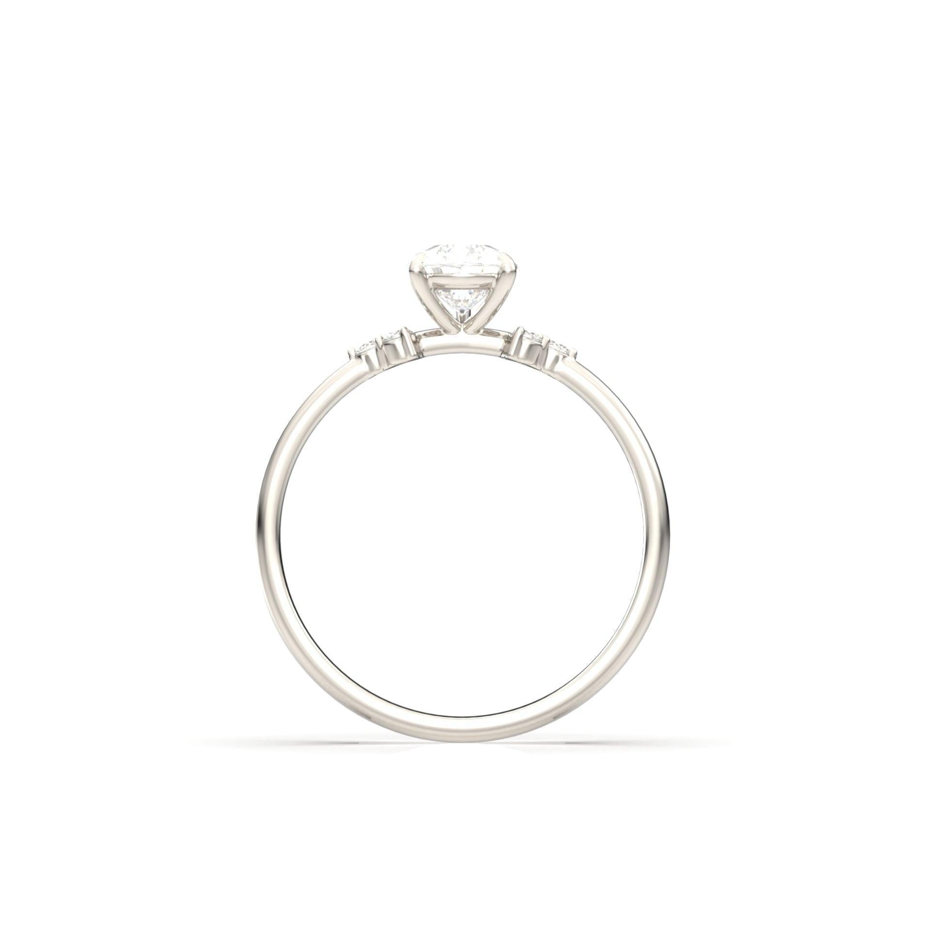 2 CT Round Halo & Pave Lab Grown Diamond Engagement Ring