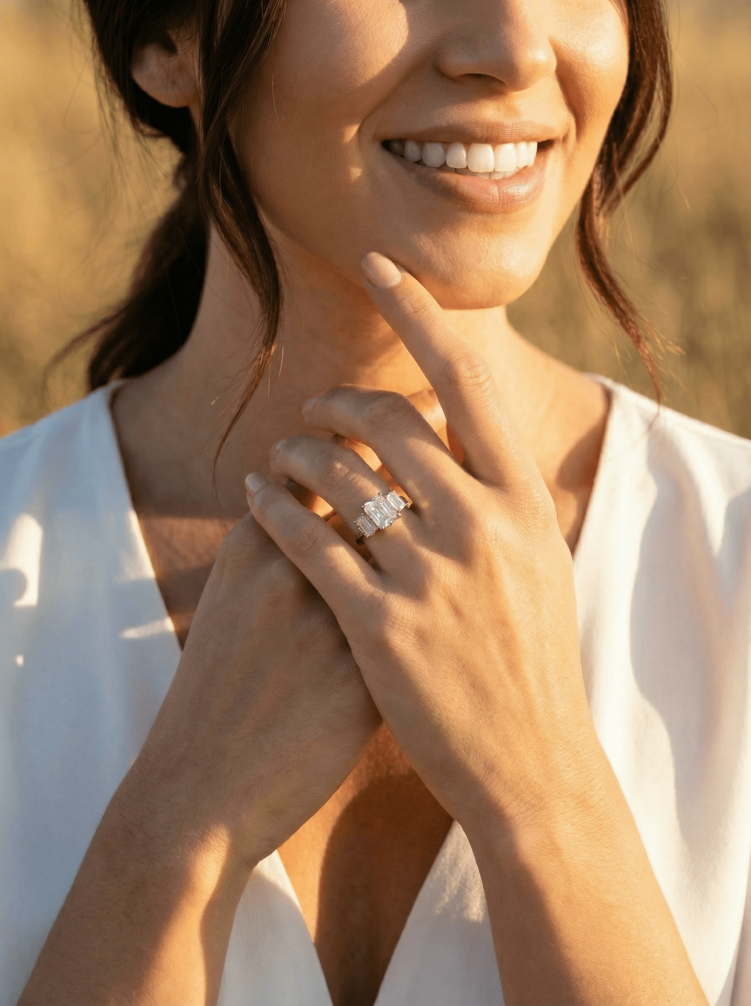2 CT Round Halo & Pave Lab Grown Diamond Engagement Ring