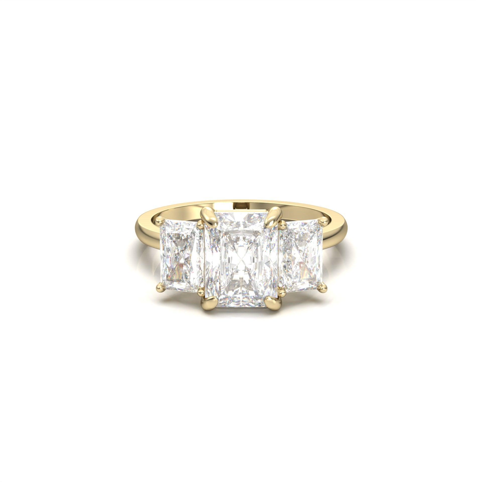 2 CT Round Halo & Pave Lab Grown Diamond Engagement Ring