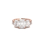2 CT Round Halo & Pave Lab Grown Diamond Engagement Ring