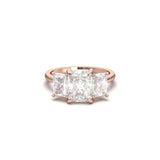 2 CT Round Halo & Pave Lab Grown Diamond Engagement Ring