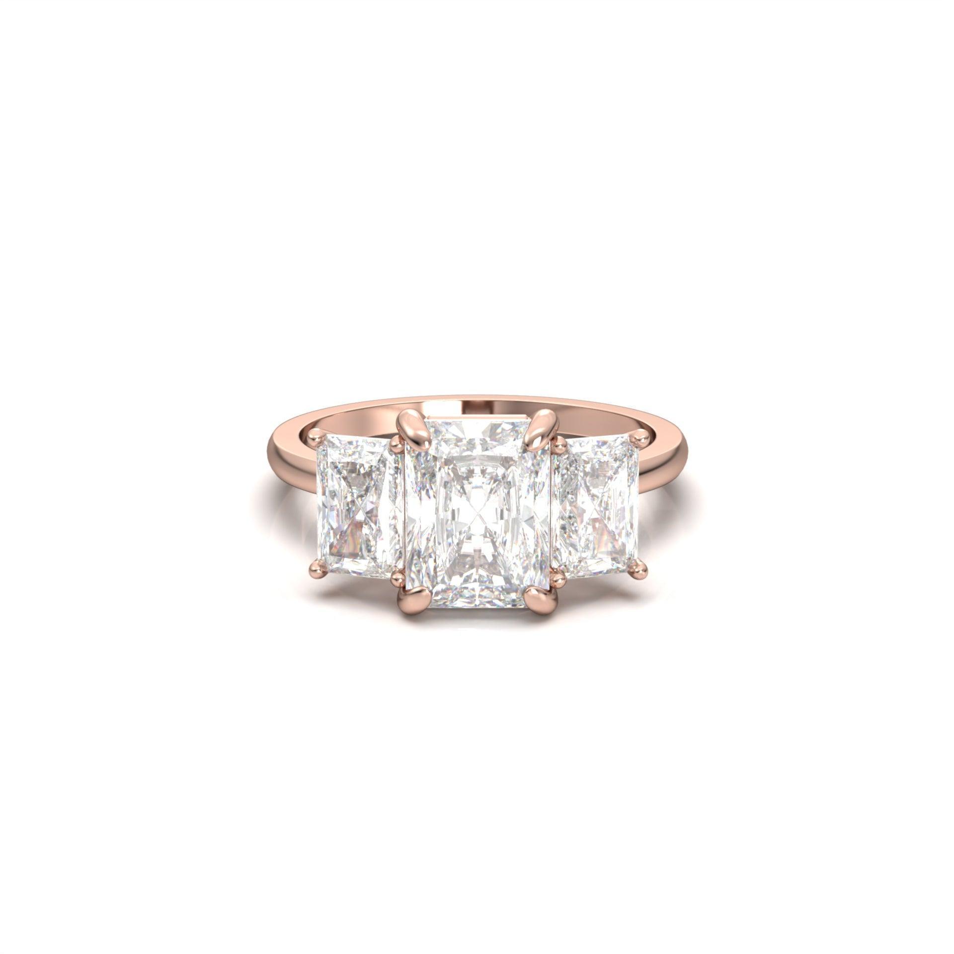 2 CT Round Halo & Pave Lab Grown Diamond Engagement Ring