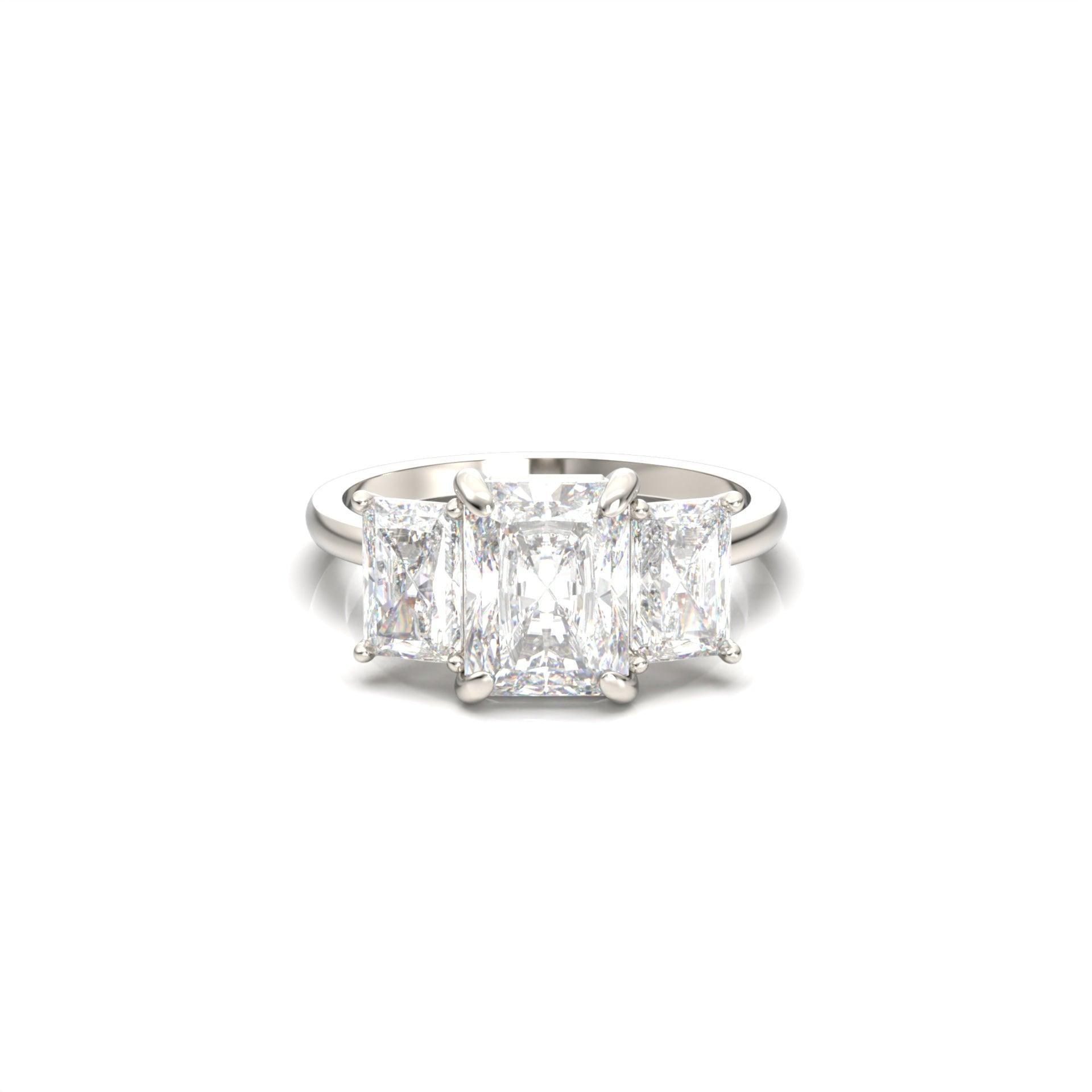 2 CT Round Halo & Pave Lab Grown Diamond Engagement Ring