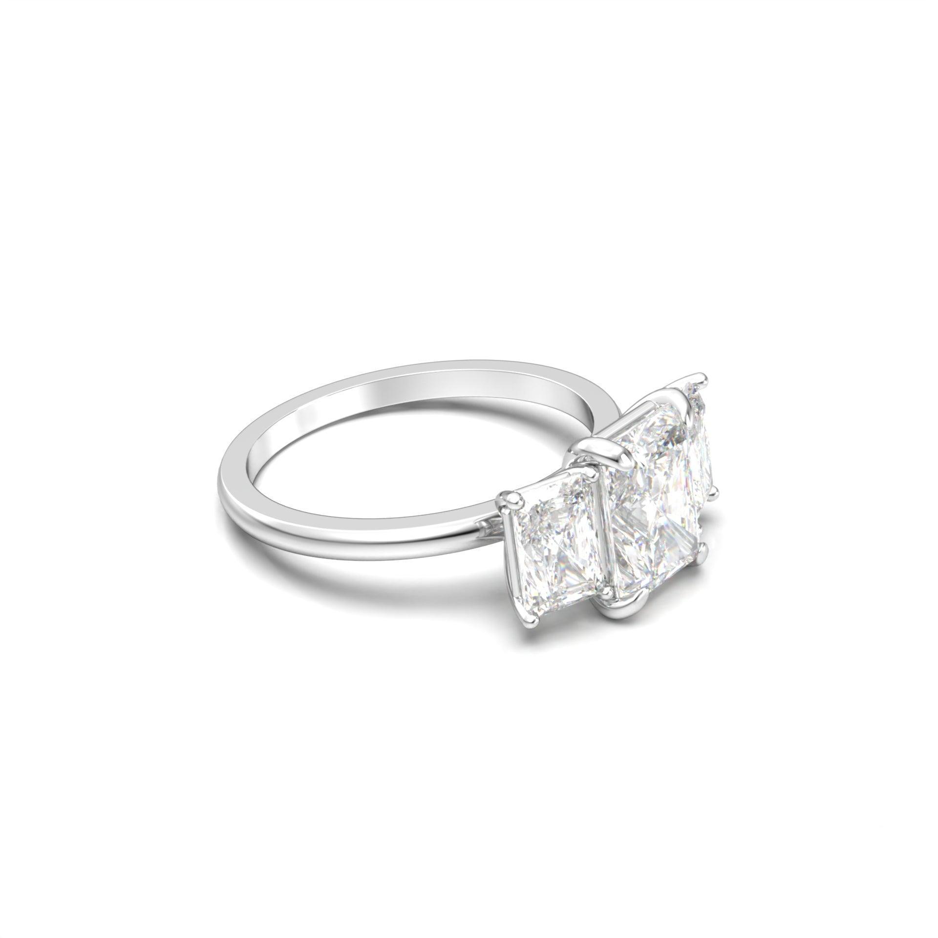 2 CT Round Halo & Pave Lab Grown Diamond Engagement Ring