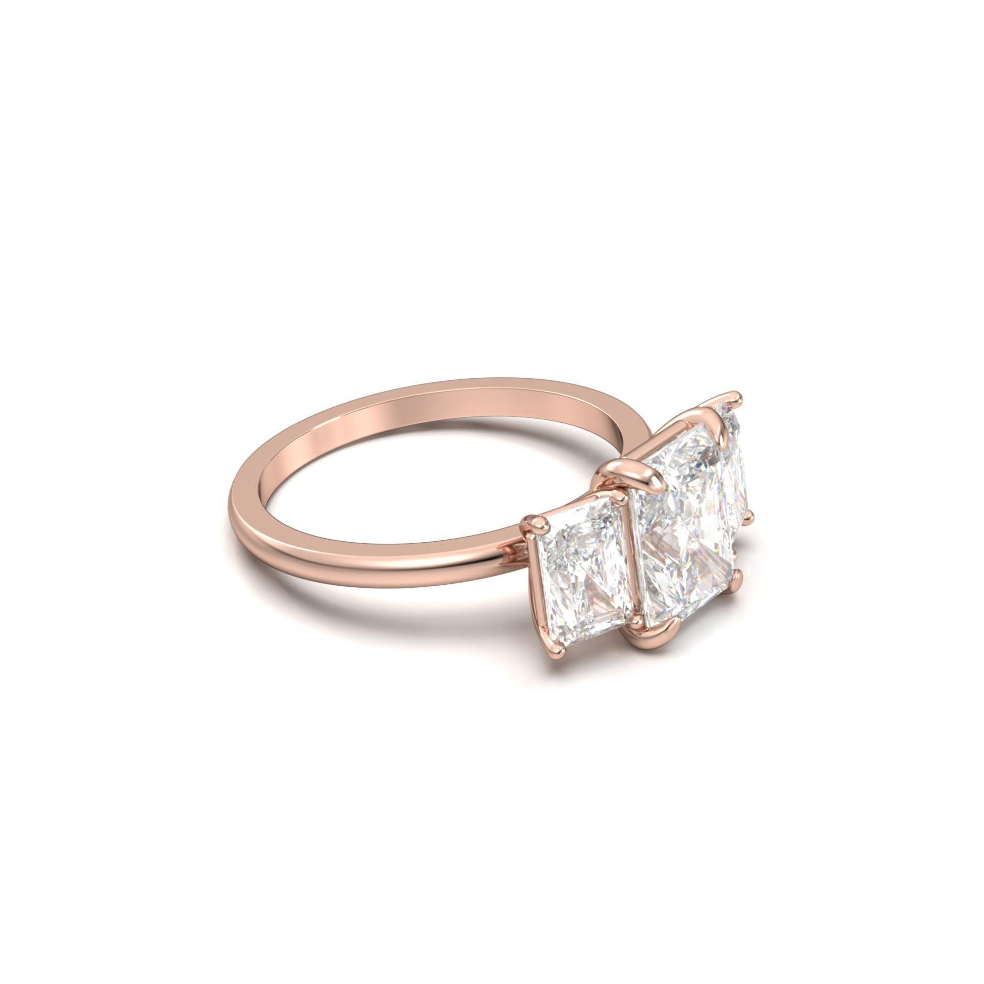 2 CT Round Halo & Pave Lab Grown Diamond Engagement Ring