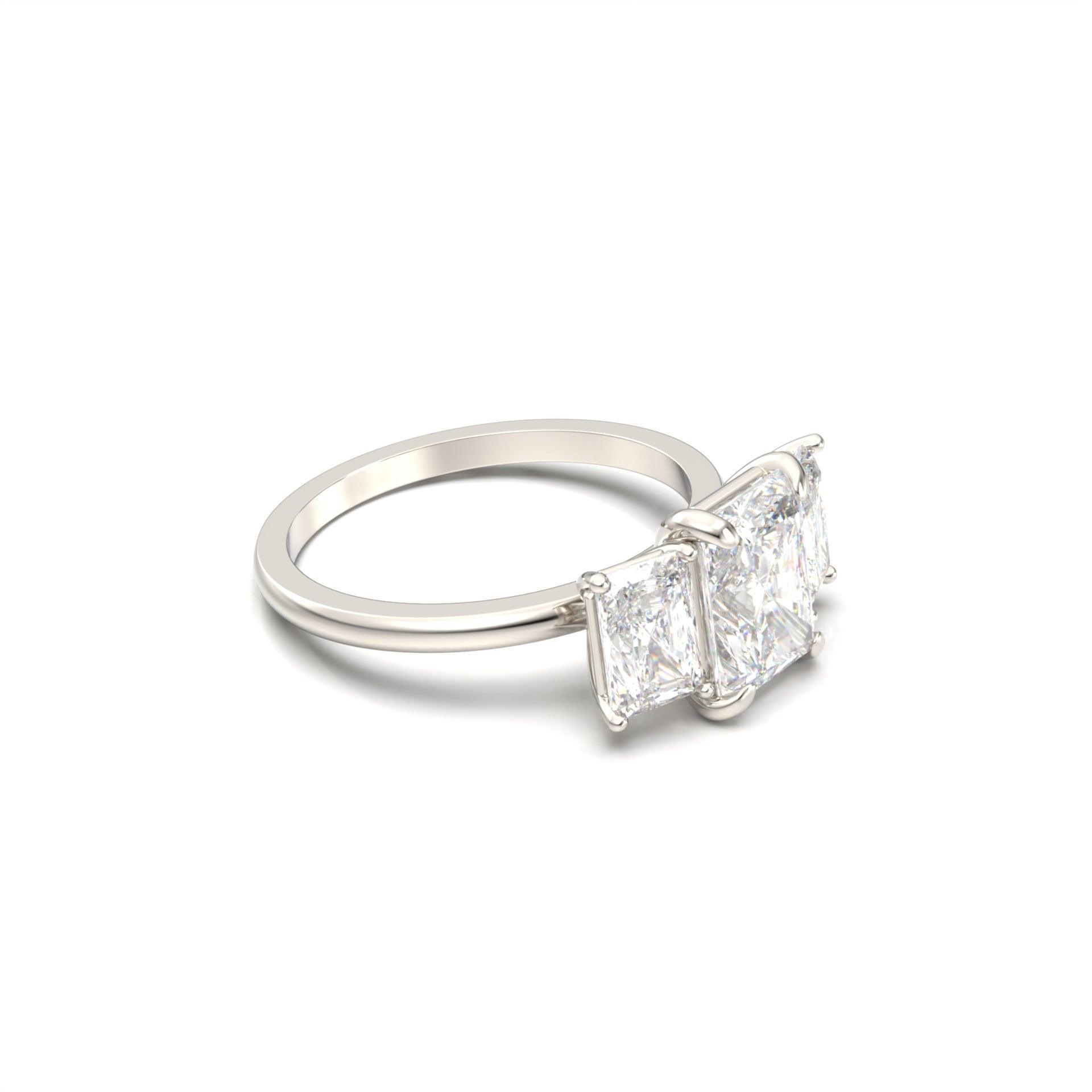 2 CT Round Halo & Pave Lab Grown Diamond Engagement Ring
