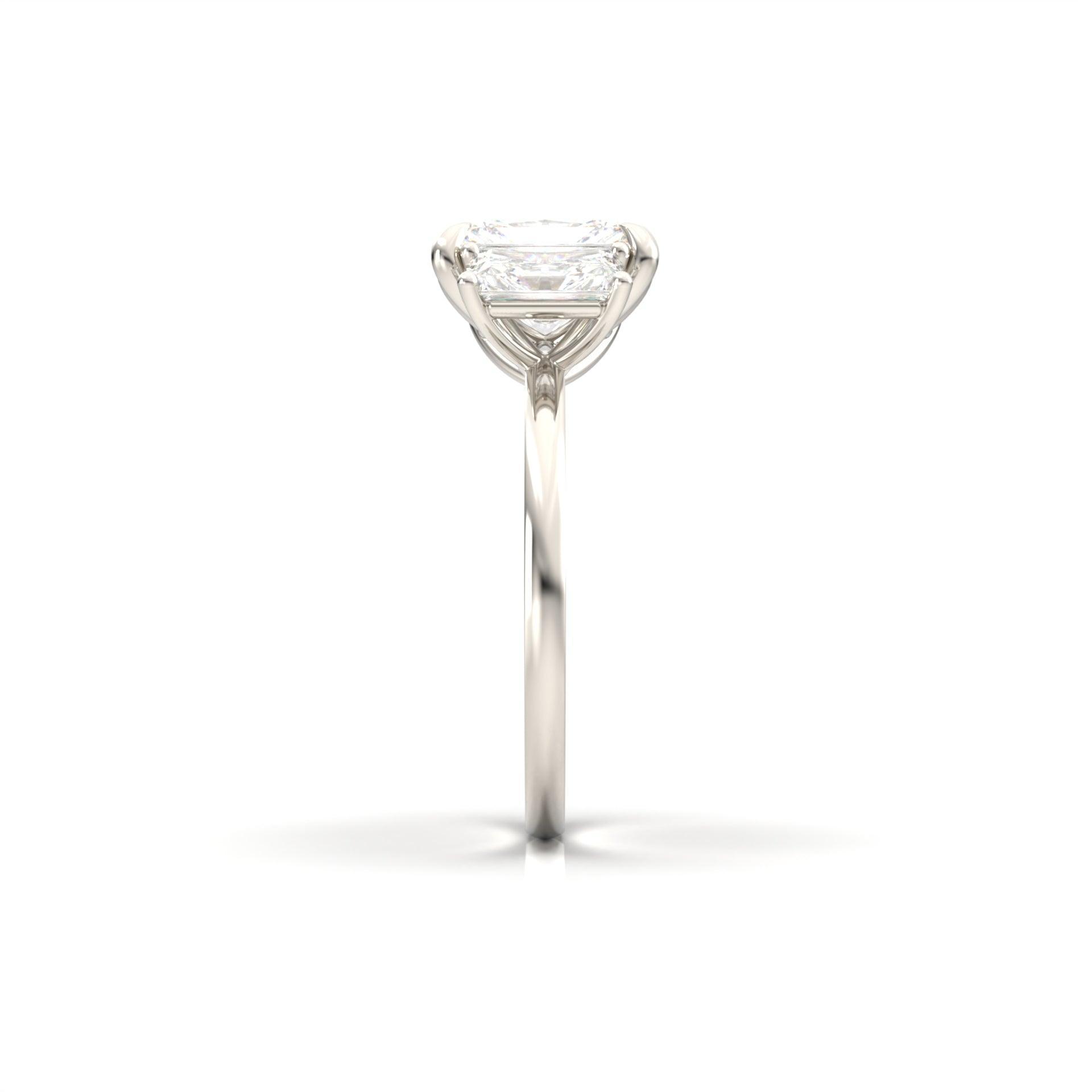 2 CT Round Halo & Pave Lab Grown Diamond Engagement Ring