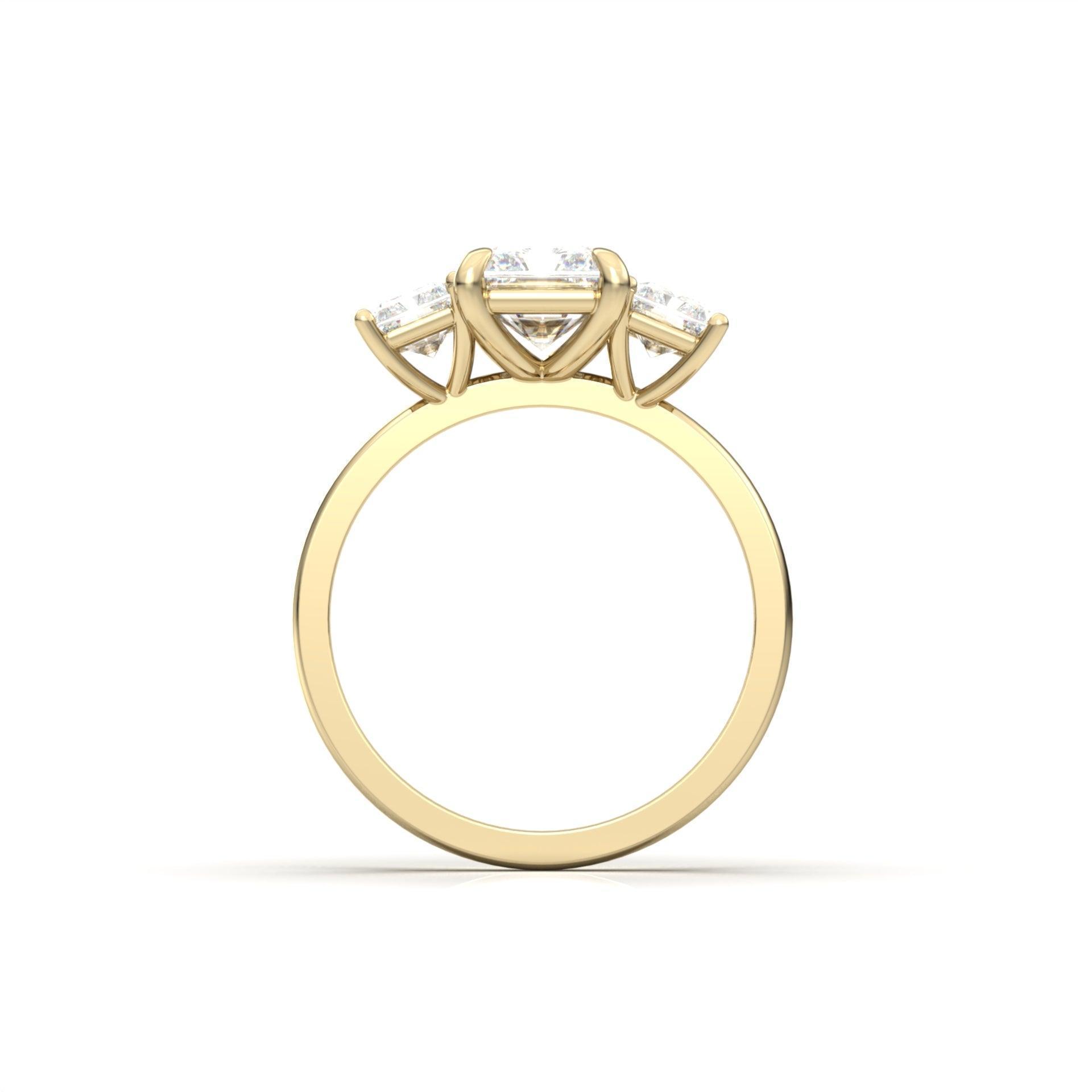 2 CT Round Halo & Pave Lab Grown Diamond Engagement Ring