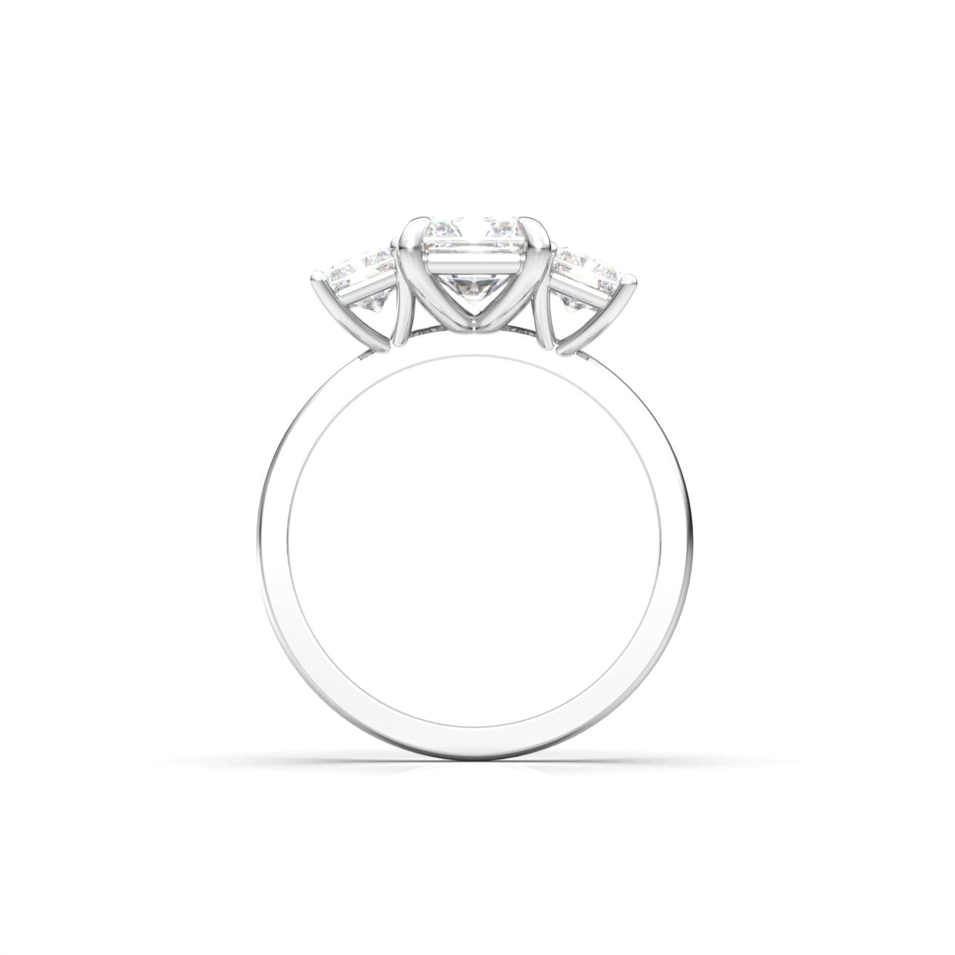 2 CT Round Halo & Pave Lab Grown Diamond Engagement Ring