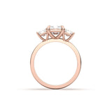 2 CT Round Halo & Pave Lab Grown Diamond Engagement Ring