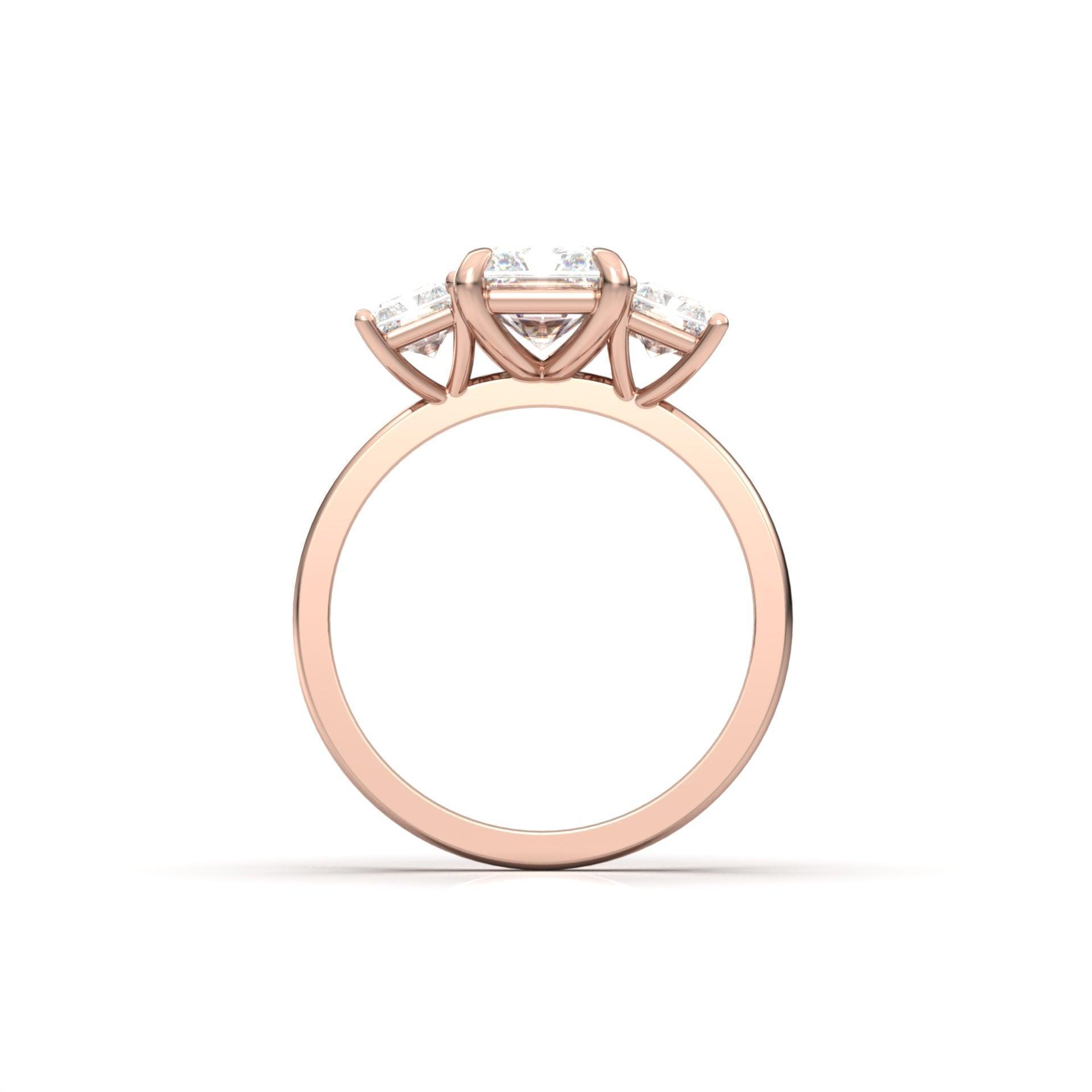 2 CT Round Halo & Pave Lab Grown Diamond Engagement Ring
