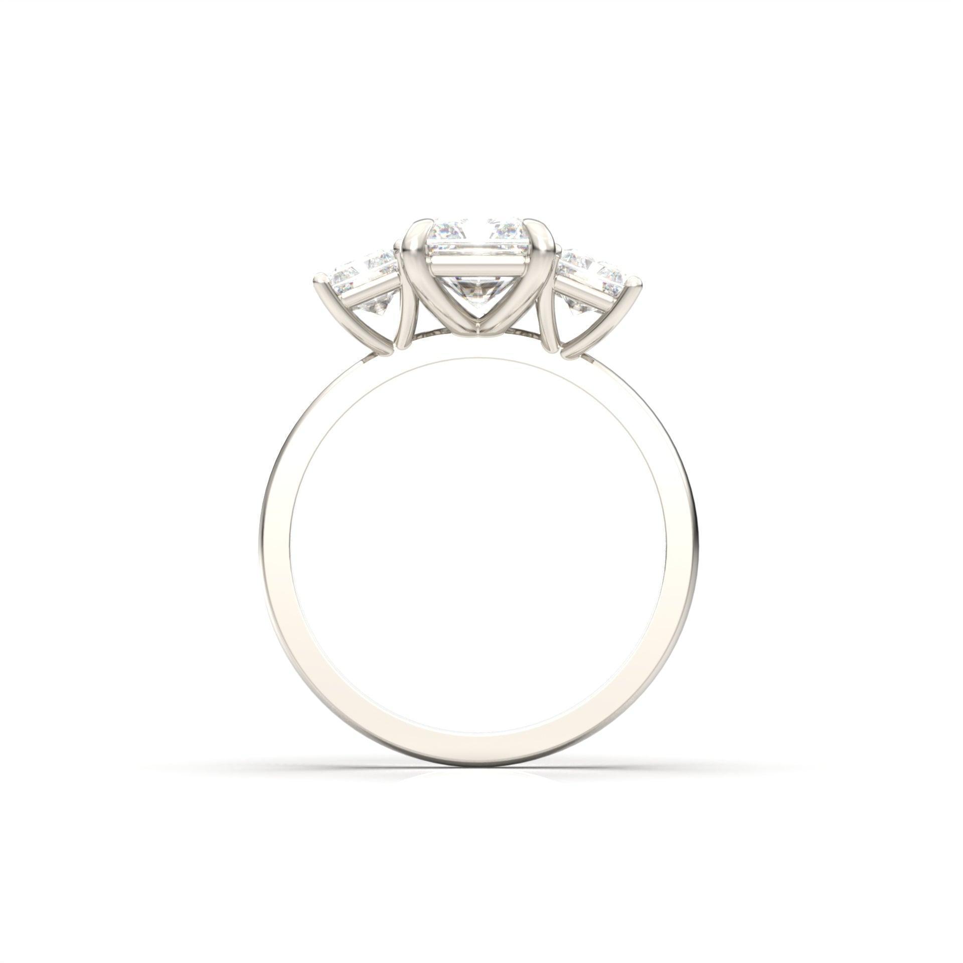 2 CT Round Halo & Pave Lab Grown Diamond Engagement Ring