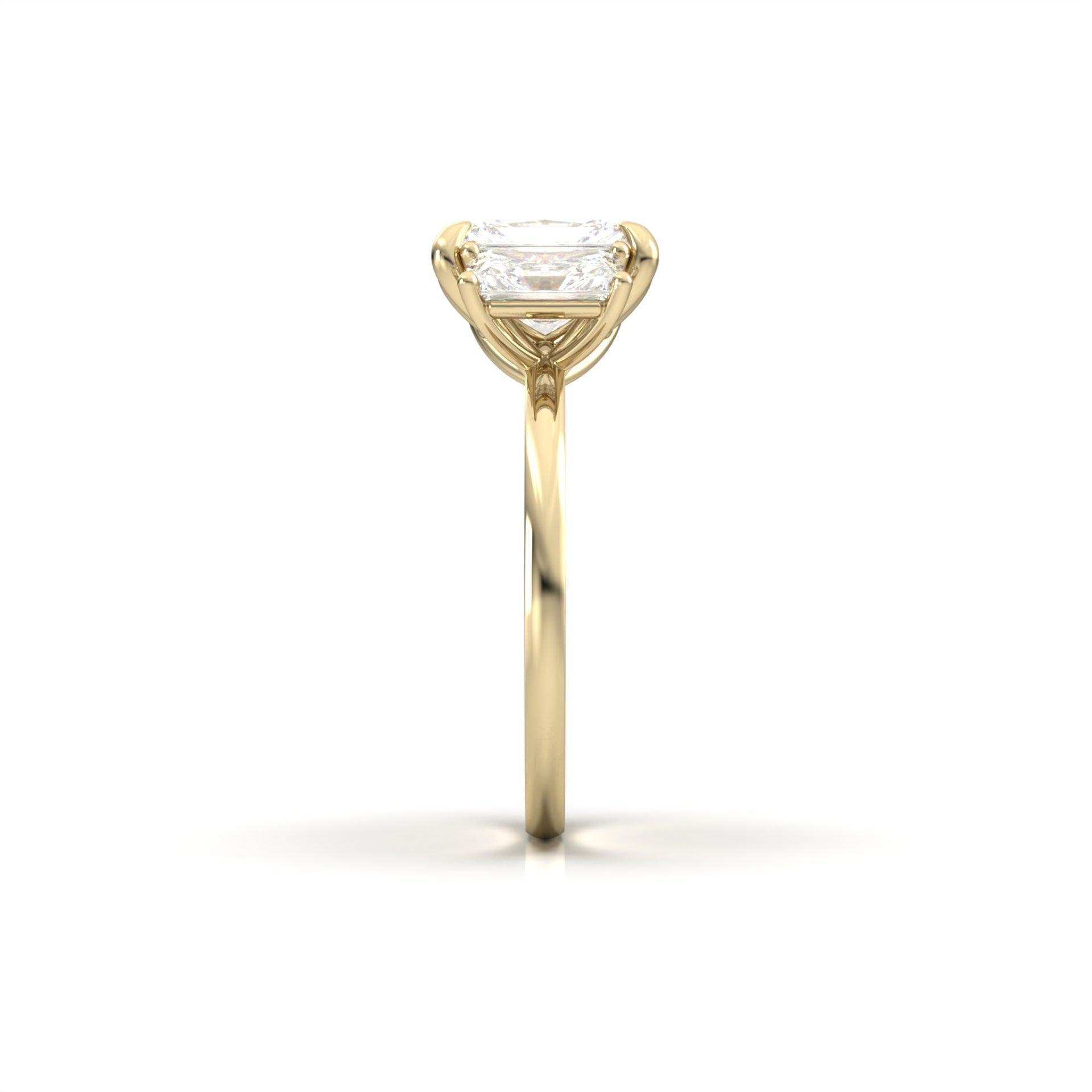 2 CT Round Halo & Pave Lab Grown Diamond Engagement Ring