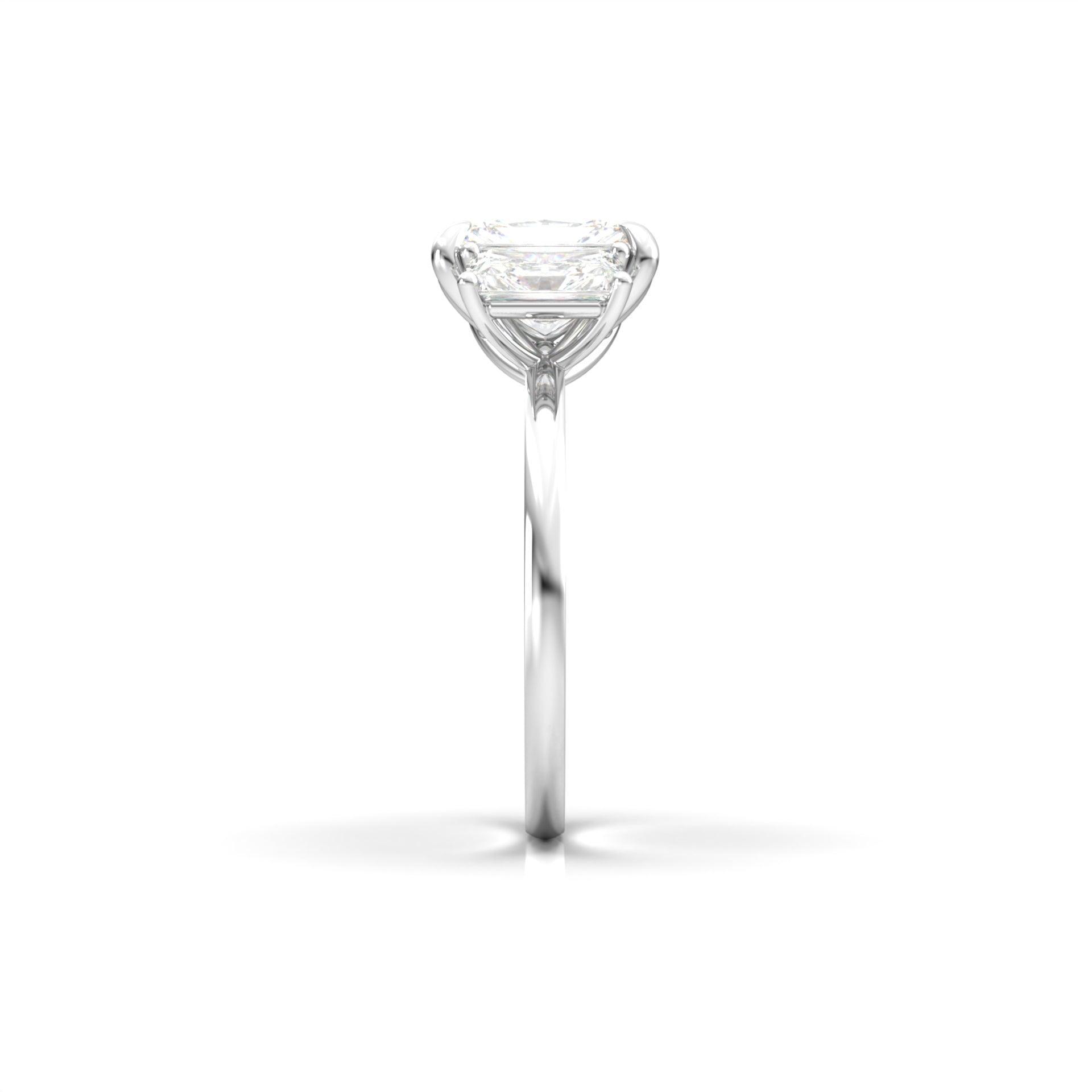 2 CT Round Halo & Pave Lab Grown Diamond Engagement Ring