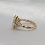 2 CT Round Halo & Pave Lab Grown Diamond Engagement Ring