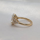 2 CT Round Halo & Pave Lab Grown Diamond Engagement Ring