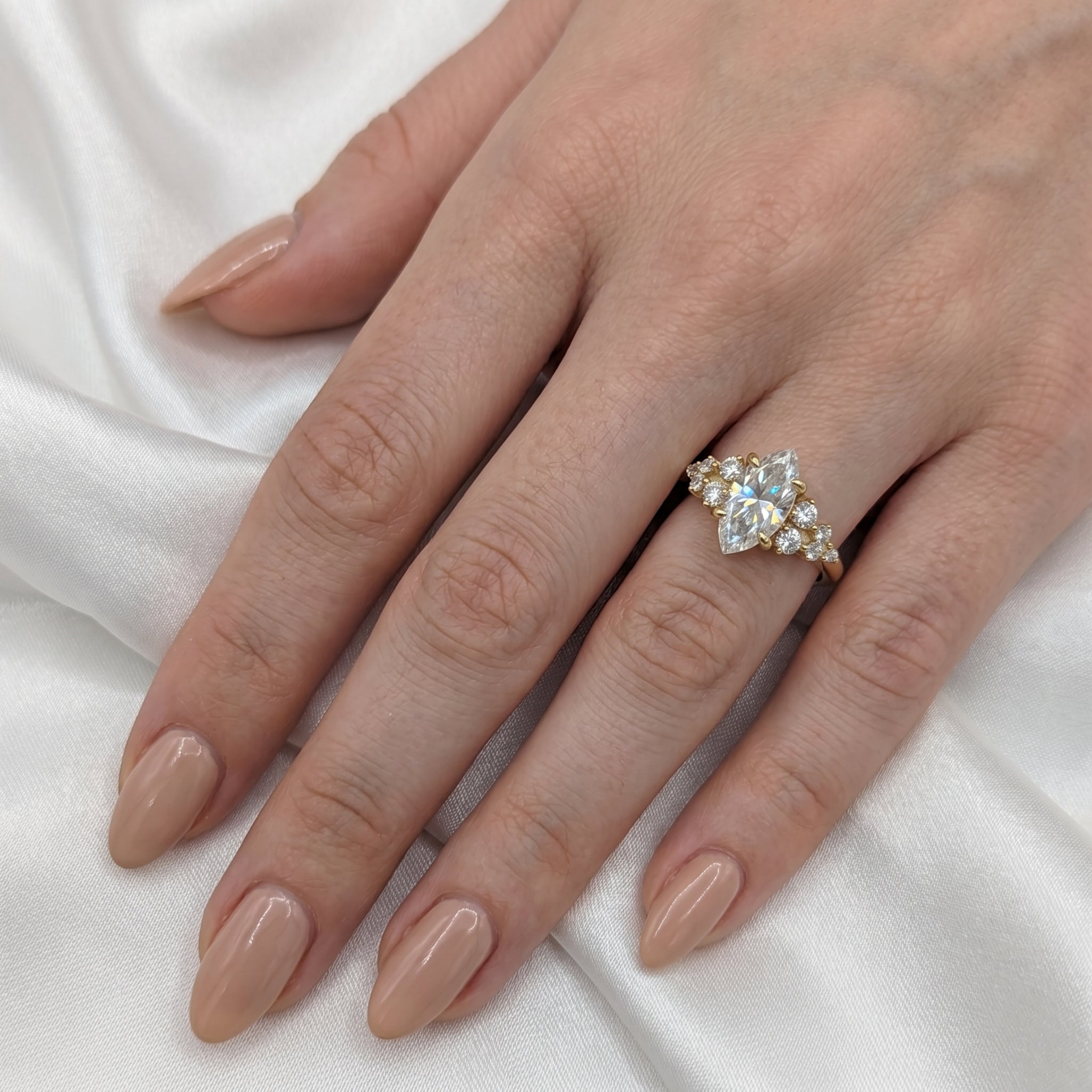 2 CT Round Halo & Pave Lab Grown Diamond Engagement Ring