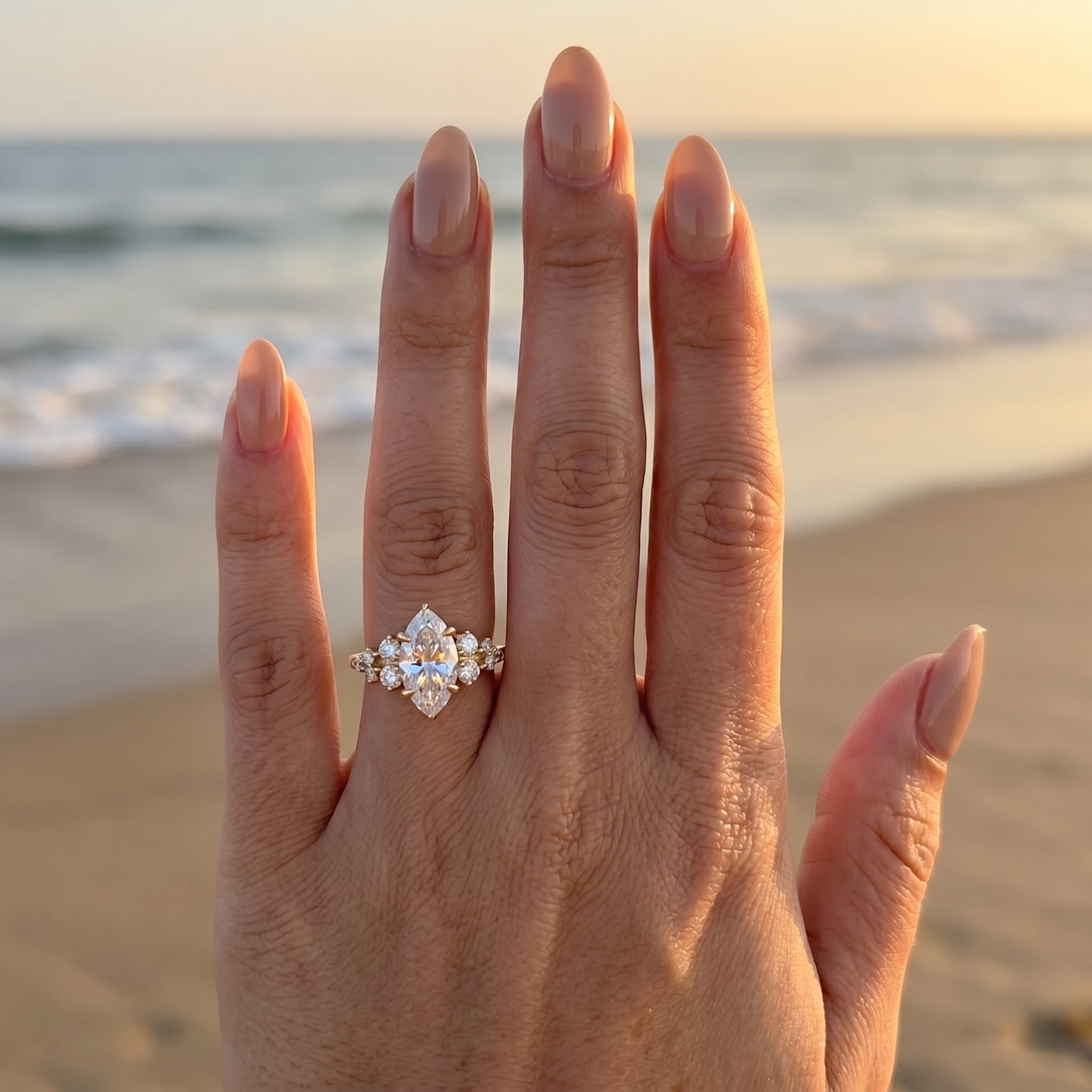 2 CT Round Halo & Pave Lab Grown Diamond Engagement Ring