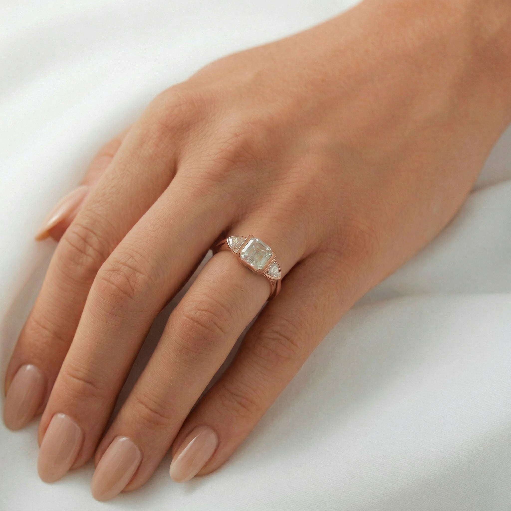 2 CT Round Halo & Pave Lab Grown Diamond Engagement Ring