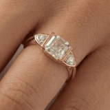 2 CT Round Halo & Pave Lab Grown Diamond Engagement Ring