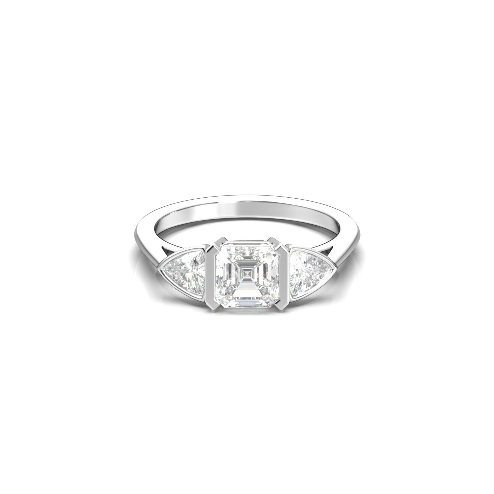 2 CT Round Halo & Pave Lab Grown Diamond Engagement Ring