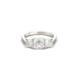 2 CT Round Halo & Pave Lab Grown Diamond Engagement Ring