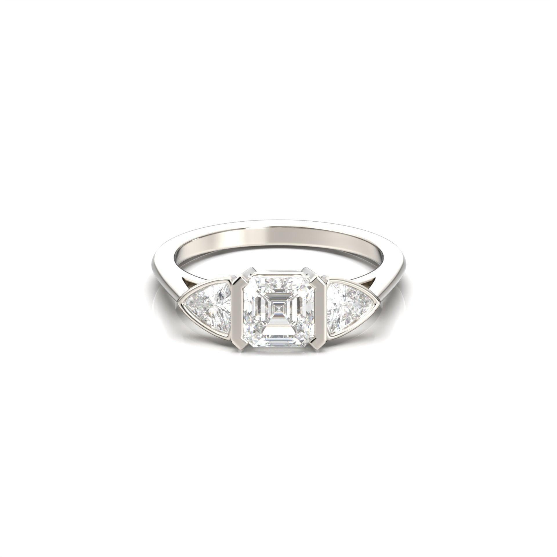 2 CT Round Halo & Pave Lab Grown Diamond Engagement Ring