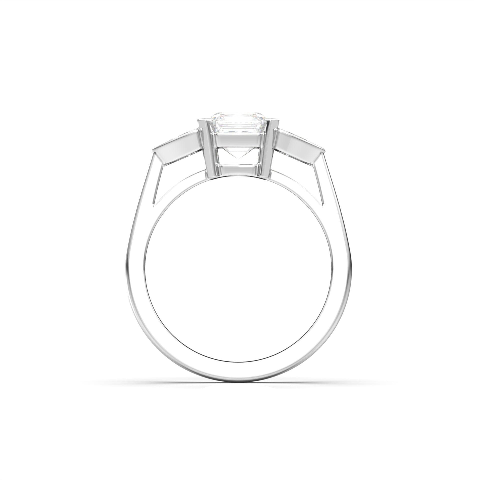 2 CT Round Halo & Pave Lab Grown Diamond Engagement Ring