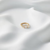 2 CT Round Halo & Pave Lab Grown Diamond Engagement Ring