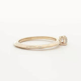 0.25 CT Round Solitaire Lab Grown Diamond Engagement Ring