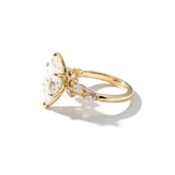 Custom 3 CT Marquise Pave Lab Grown Engagement Ring - (first payment)