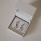 2.64 TCW Marquise & Pear Lab Grown Diamond Drop Earrings