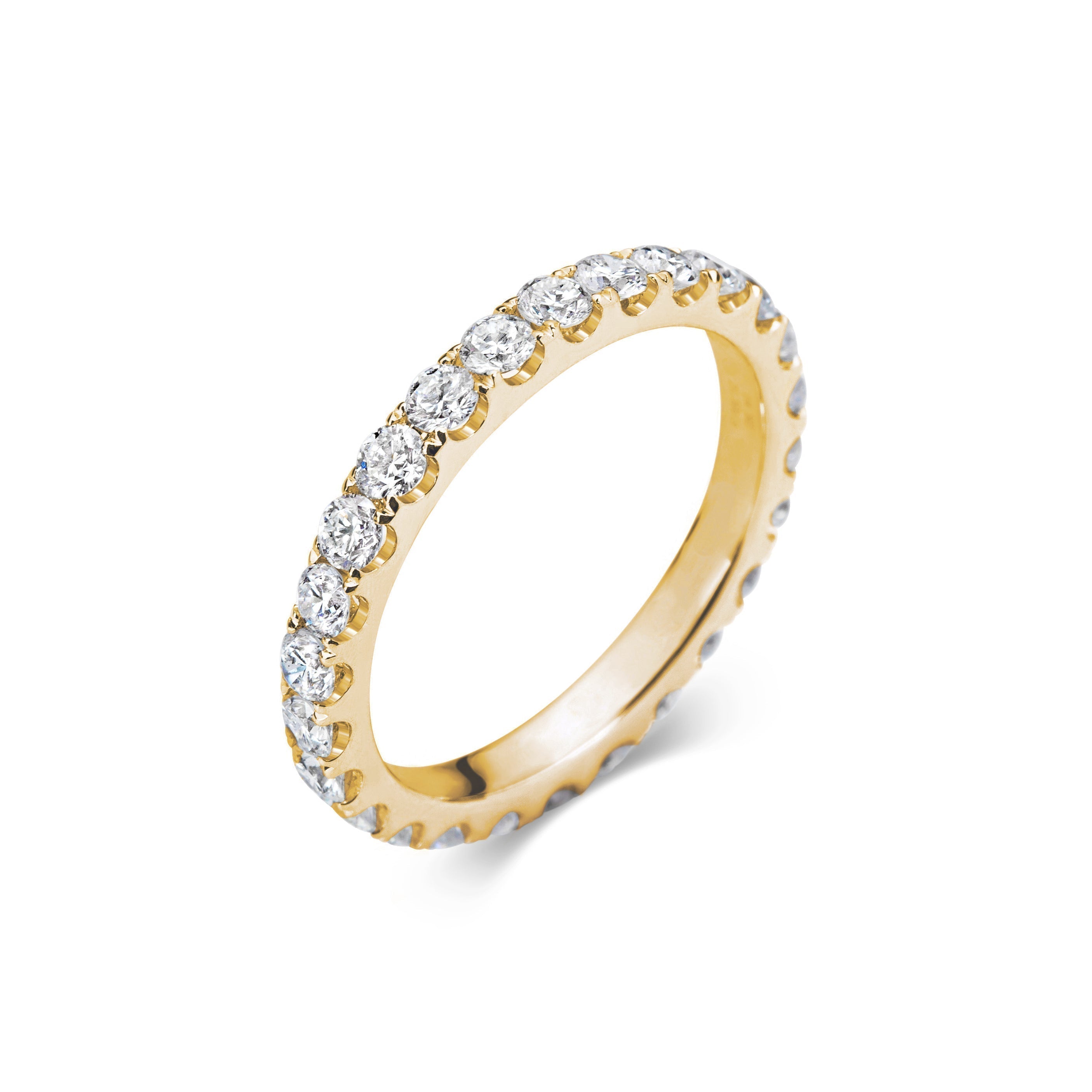 1.15 CT Round Full Eternity CVD EF/VVS Diamond Wedding Band 6