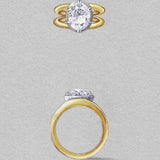 2 CT Round Halo & Pave Lab Grown Diamond Engagement Ring