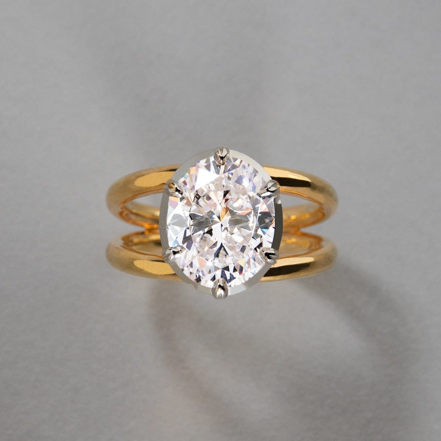 2 CT Round Halo & Pave Lab Grown Diamond Engagement Ring