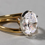 2 CT Round Halo & Pave Lab Grown Diamond Engagement Ring