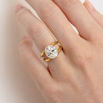 2 CT Round Halo & Pave Lab Grown Diamond Engagement Ring