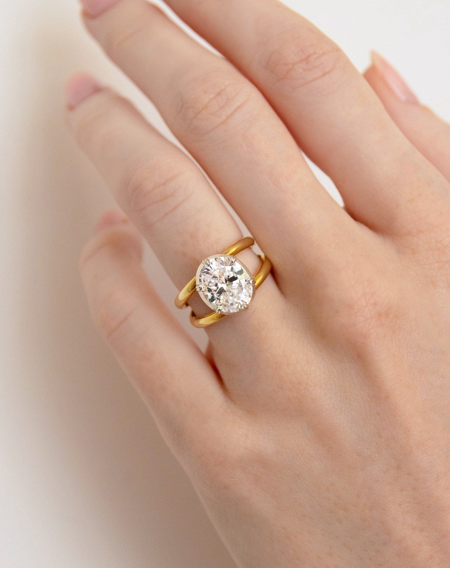 2 CT Round Halo & Pave Lab Grown Diamond Engagement Ring
