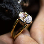 2 CT Round Halo & Pave Lab Grown Diamond Engagement Ring