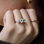 2 CT Round Halo & Pave Lab Grown Diamond Engagement Ring