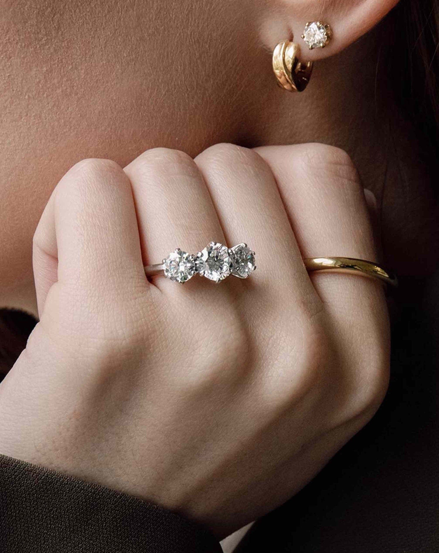 2 CT Round Halo & Pave Lab Grown Diamond Engagement Ring