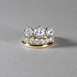 2 CT Round Halo & Pave Lab Grown Diamond Engagement Ring