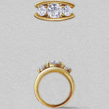 2 CT Round Halo & Pave Lab Grown Diamond Engagement Ring