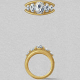 2 CT Round Halo & Pave Lab Grown Diamond Engagement Ring