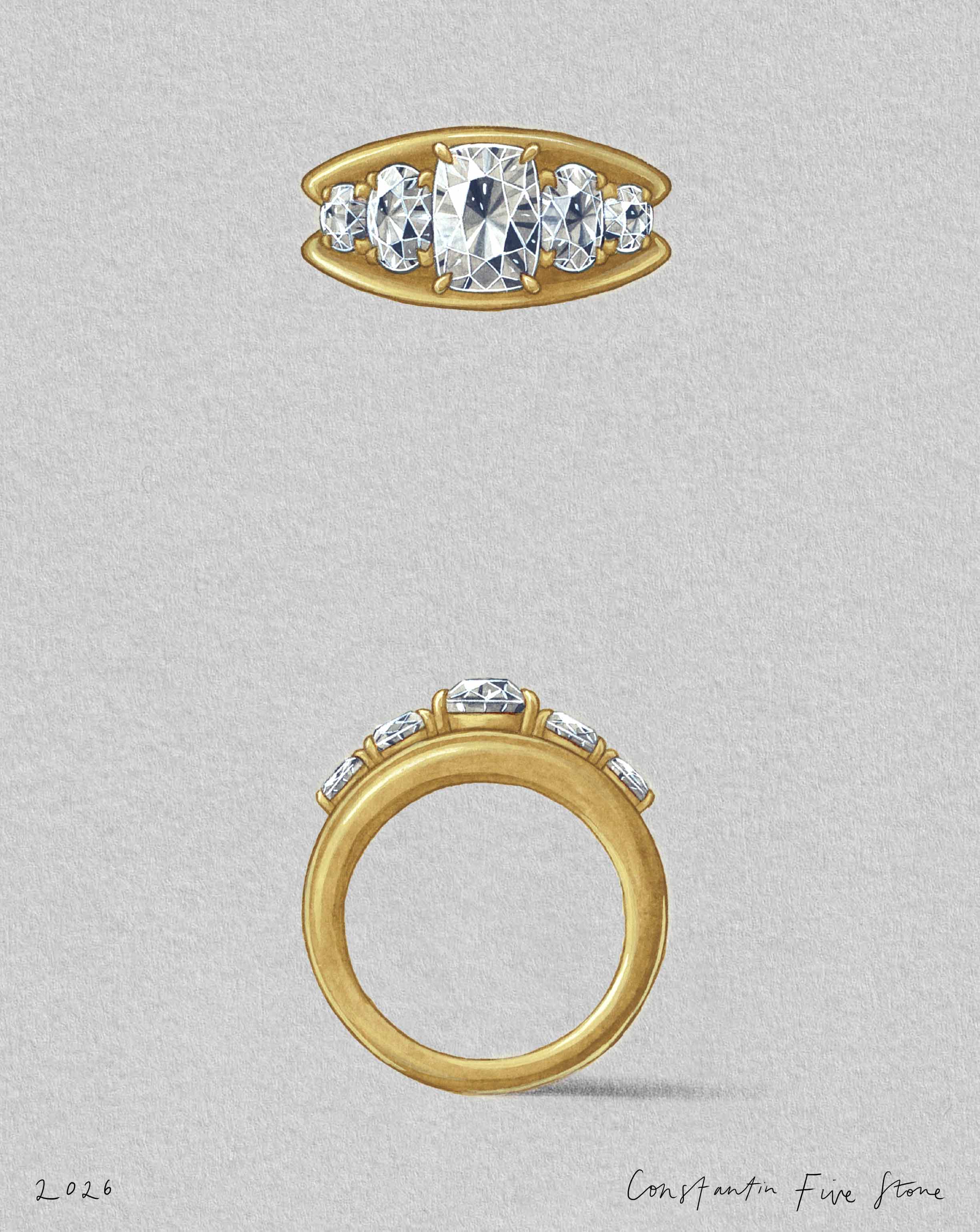 2 CT Round Halo & Pave Lab Grown Diamond Engagement Ring