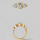 2 CT Round Halo & Pave Lab Grown Diamond Engagement Ring