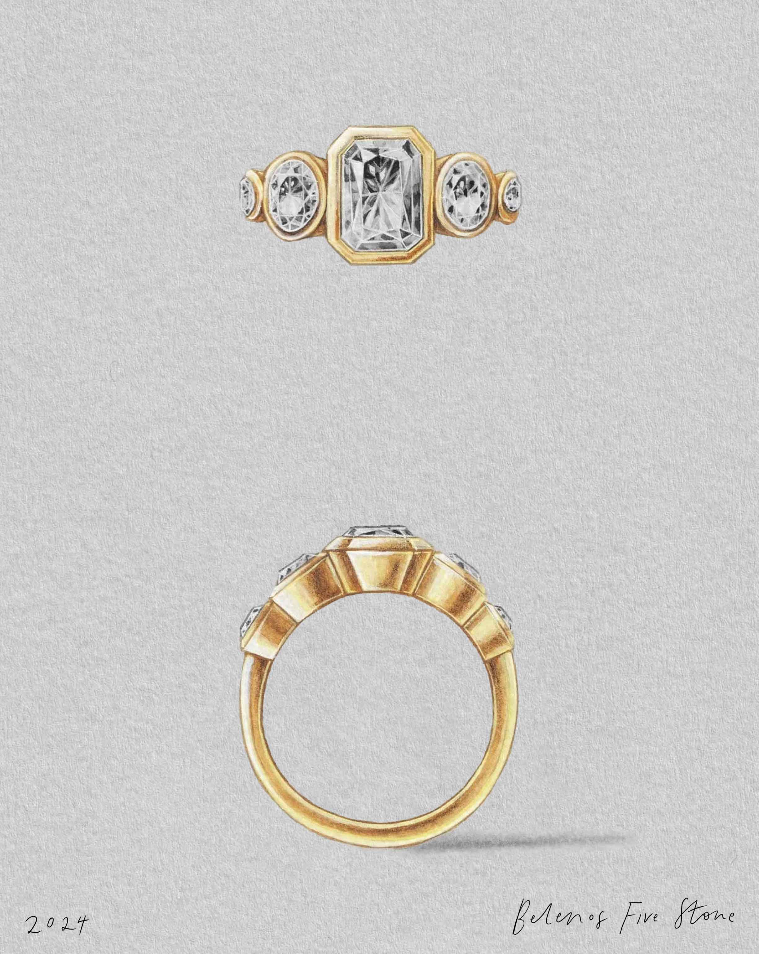 2 CT Round Halo & Pave Lab Grown Diamond Engagement Ring