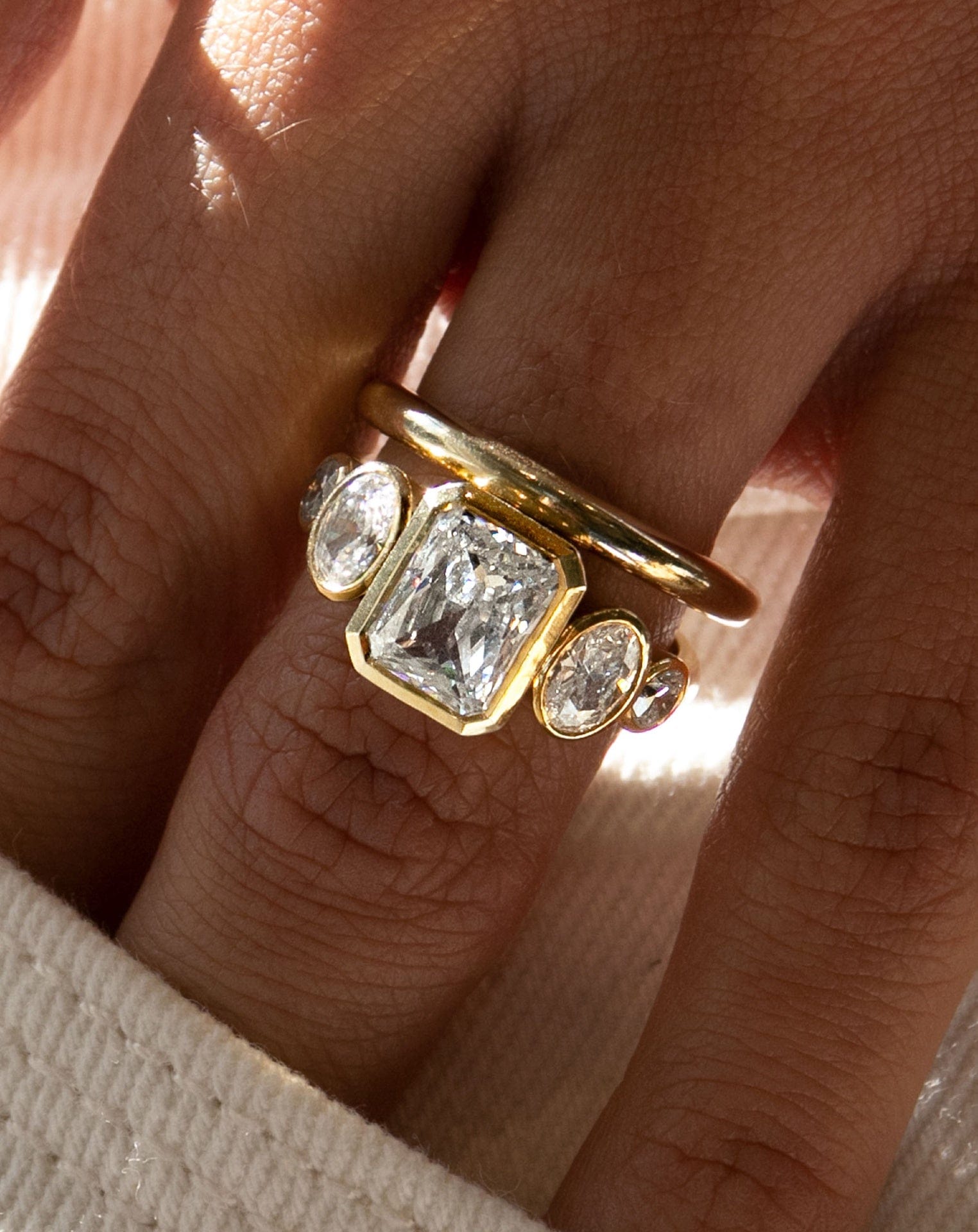 2 CT Round Halo & Pave Lab Grown Diamond Engagement Ring