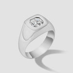 2 TCW Round Halo & Pave Lab Grown Diamond Mens Wedding Band